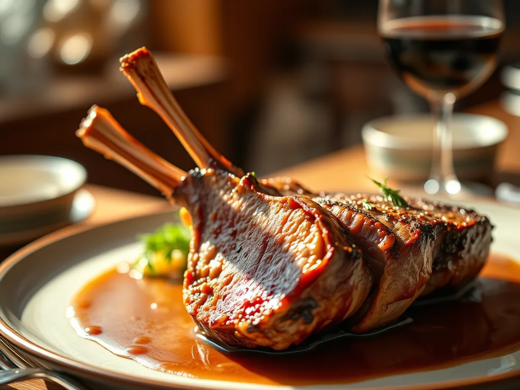Sous Vide Lamb Rack with Rosemary Garlic Jus – Tender and Flavorful Recipe