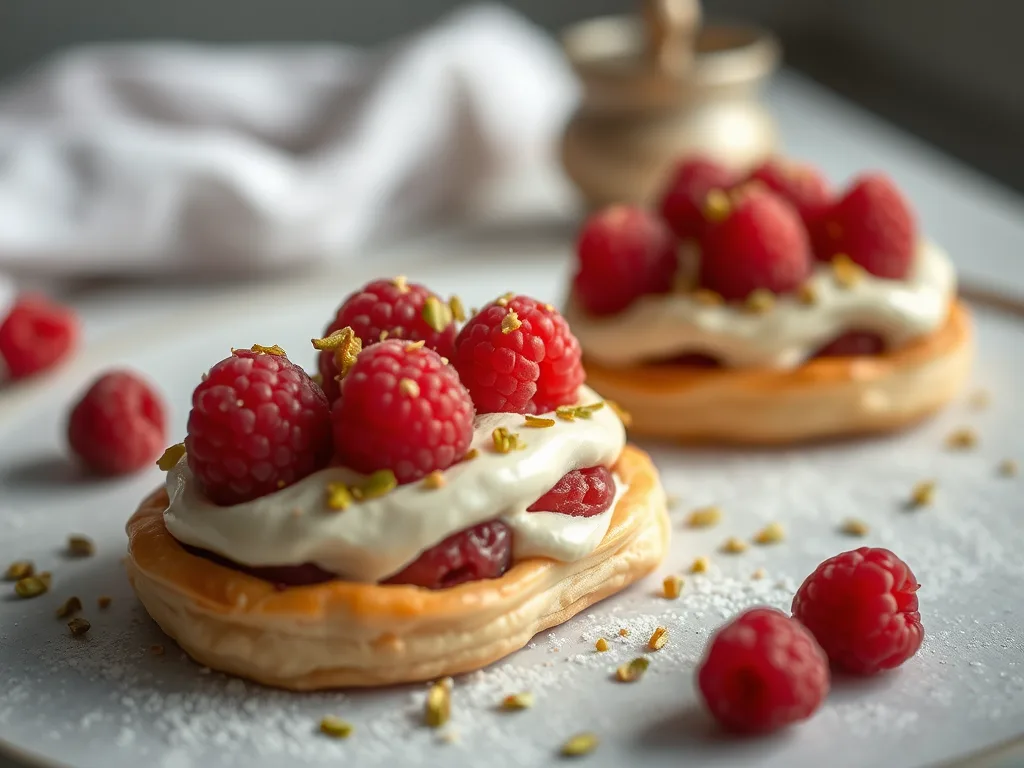 Raspberry Pistachio Mille-Feuille – Elegant French Pastry Dessert