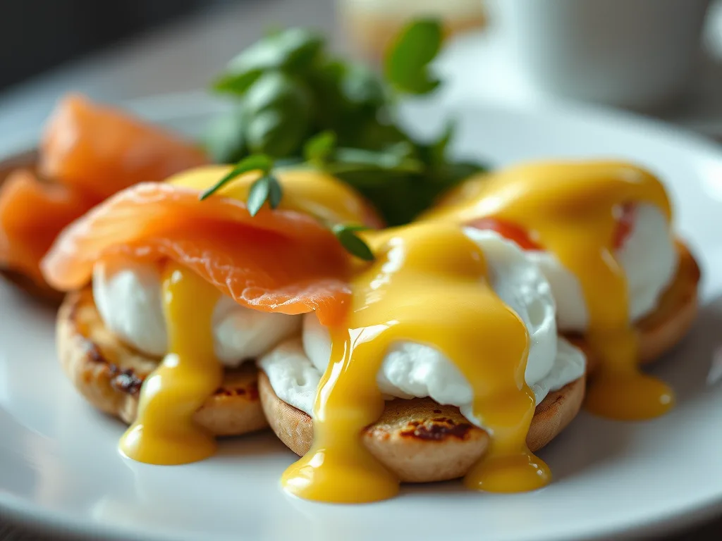 Eggs Benedict with Smoked Salmon and Hollandaise