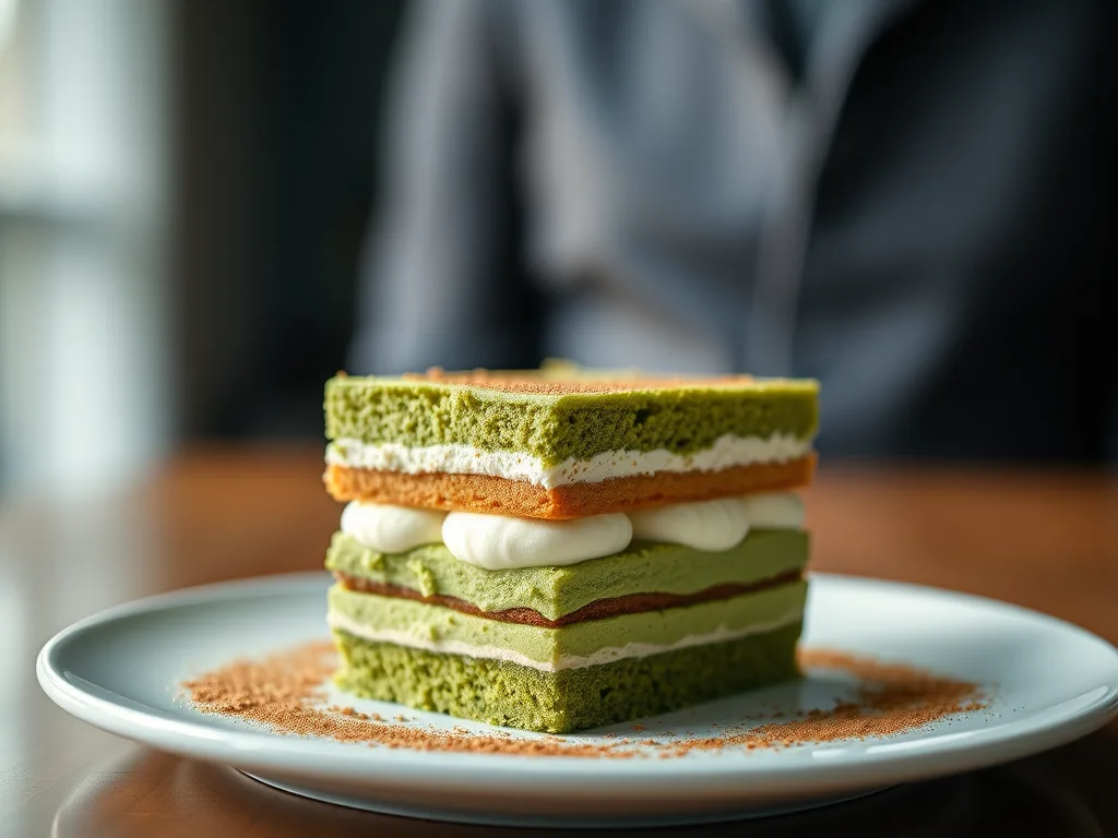 Japanese Matcha Tiramisu Dessert Recipe with Green Tea Flavors