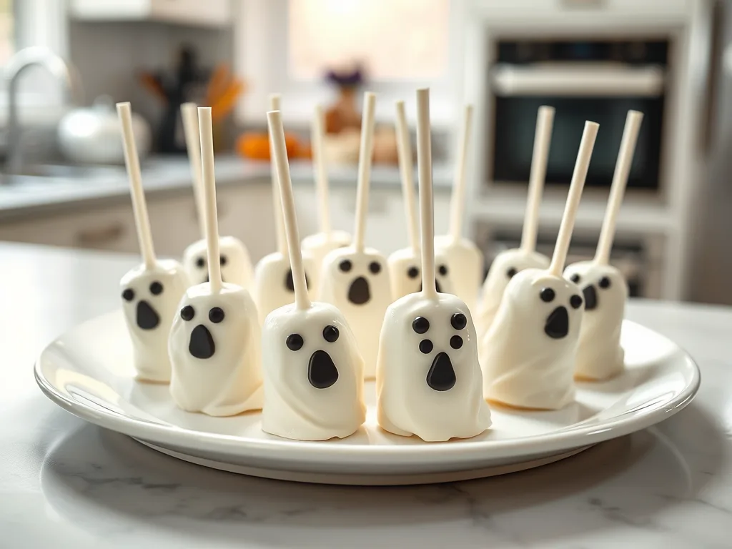 Ghost Marshmallow Pops – Easy Halloween Marshmallow Treats