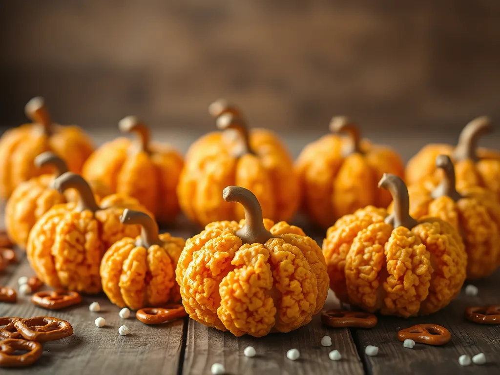 Pumpkin Rice Krispie Treats – Festive Halloween Rice Krispies