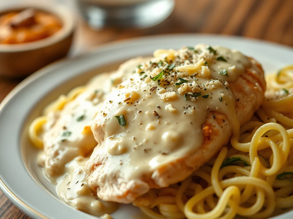 Keto Chicken Alfredo Low-Carb Creamy Chicken