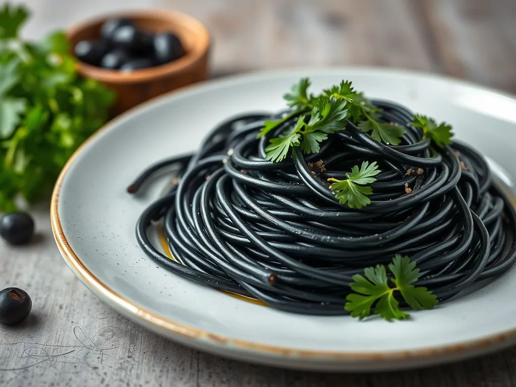 Witch's Hair Pasta with Black Garlic – Halloween Dinner Recipe