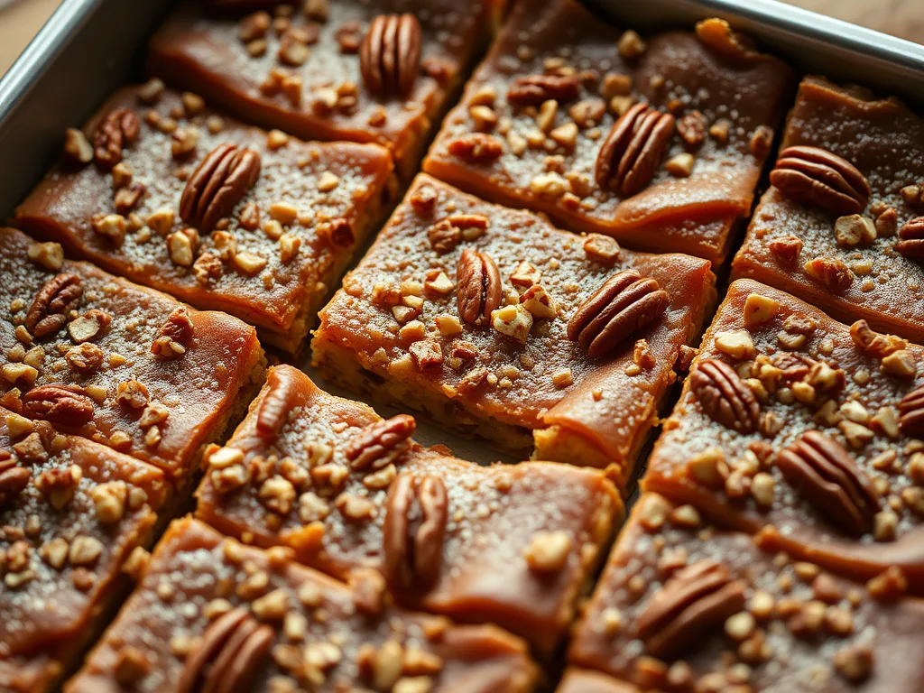 Bourbon Pecan Pie Bars a Thanksgiving Dessert Recipe