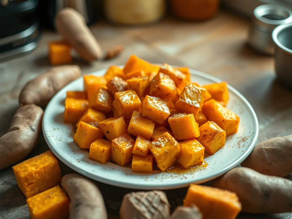 Korean Honey Butter Roasted Sweet Potatoes – A Holiday Side Dish Recipe