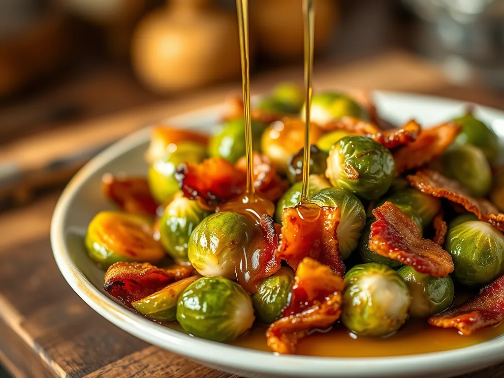 Maple Roasted Brussels Sprouts with Bacon – A Savory Thanksgiving Side