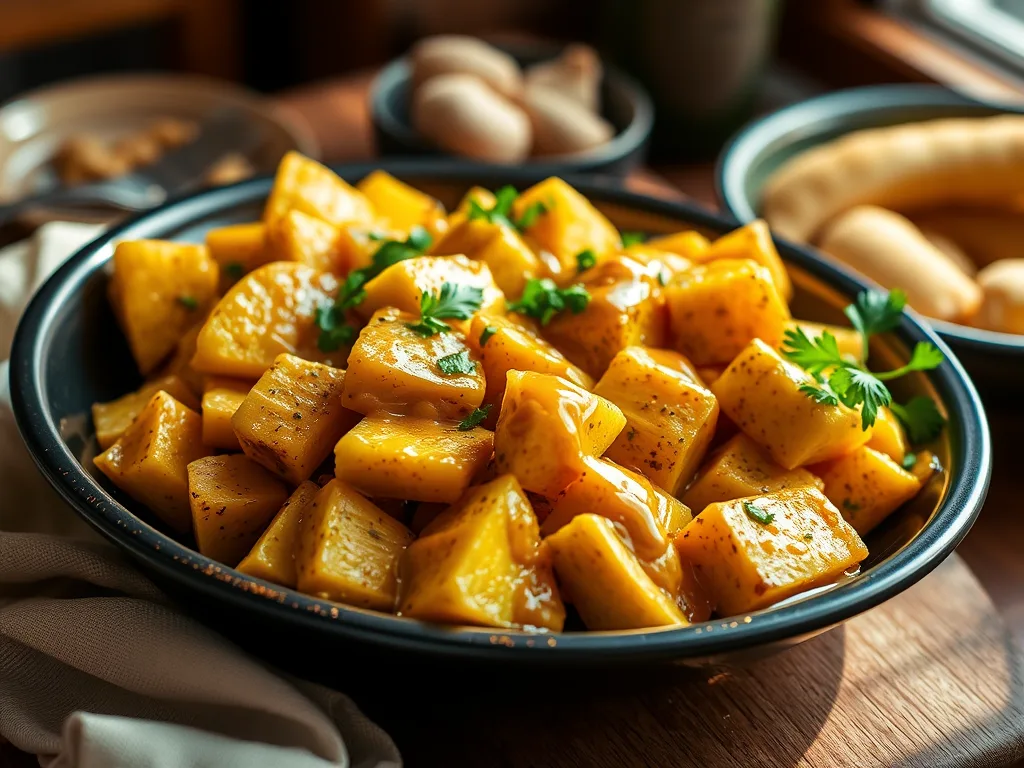 Puerto Rican Yuca con Mojo (Cassava with Garlic Sauce)