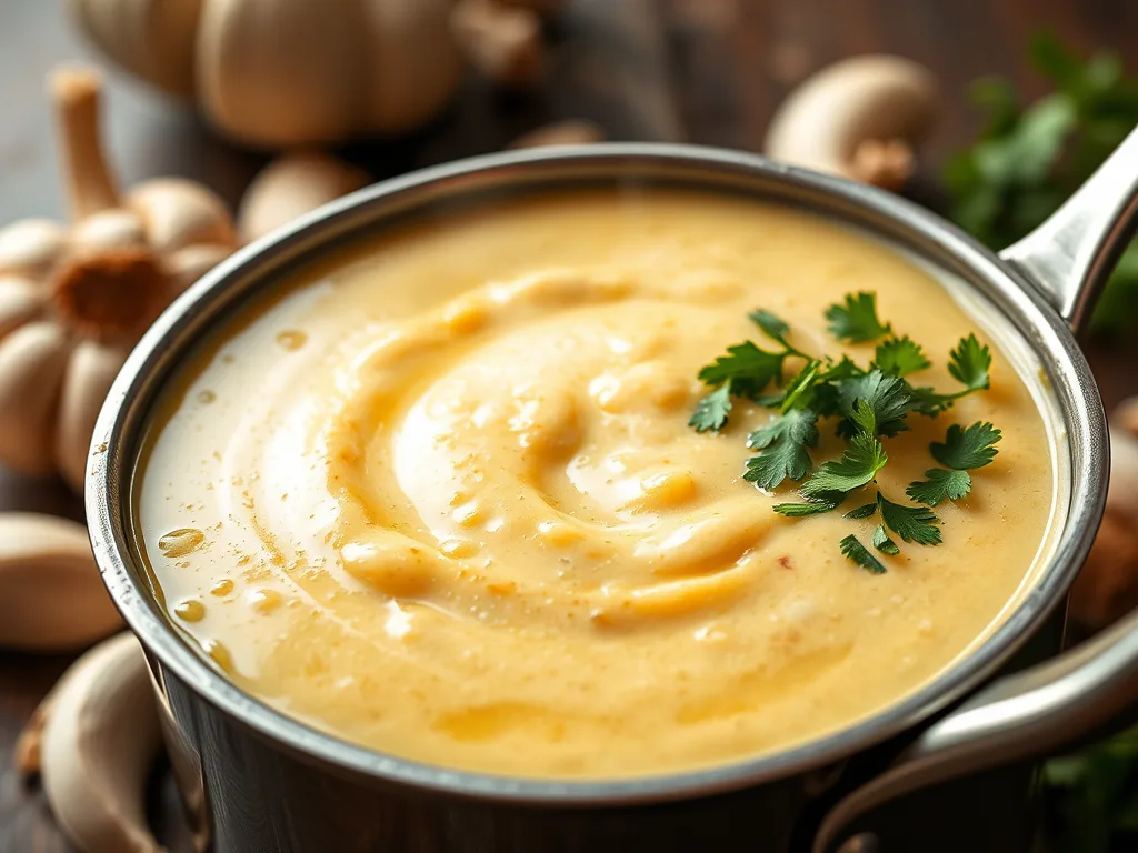 Puerto Rican Salsa de Ajo (Garlic Cream Sauce)
