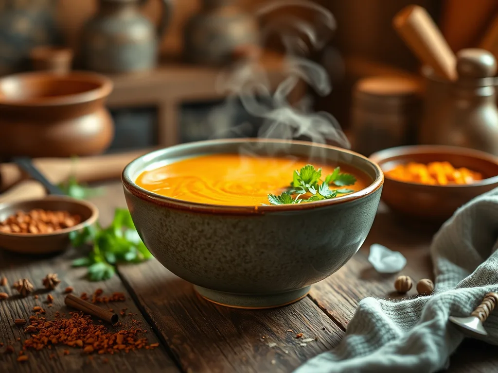 Spiced Butternut Squash and Red Lentil Soup Recipe